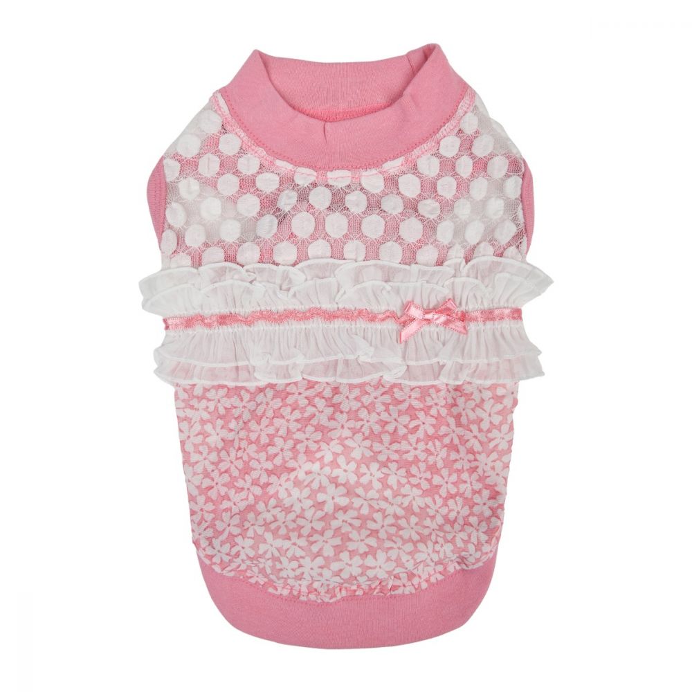 

Футболка для собак PINKAHOLIC Myra, розовая, Розовый, Myra
