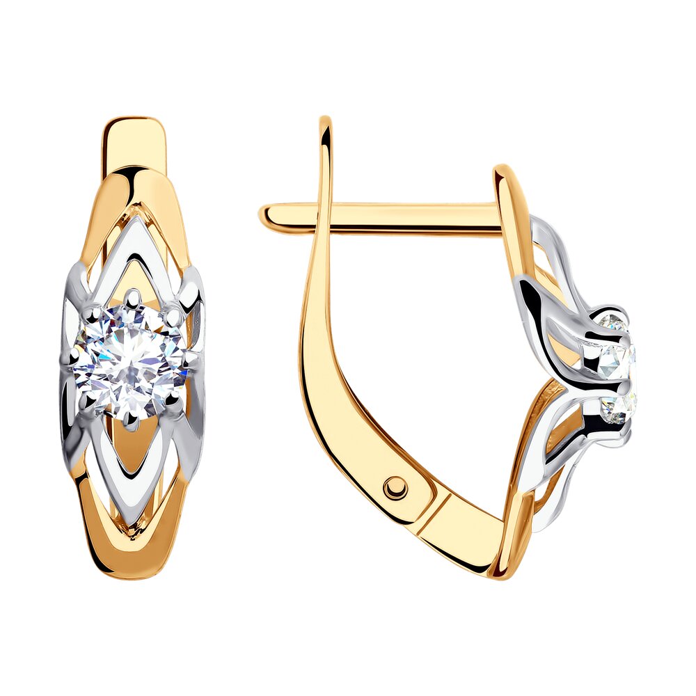 

Серьги из красного золота Diamant 31-120-00222-1, фианит, 31-120-00222-1