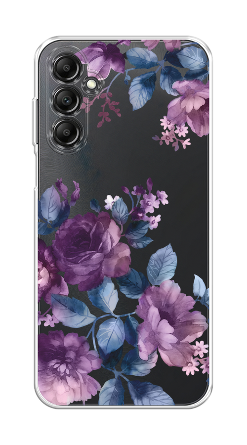 

Чехол на Samsung Galaxy A15 "Purple Blossoms", Синий;фиолетовый, 2108950-1