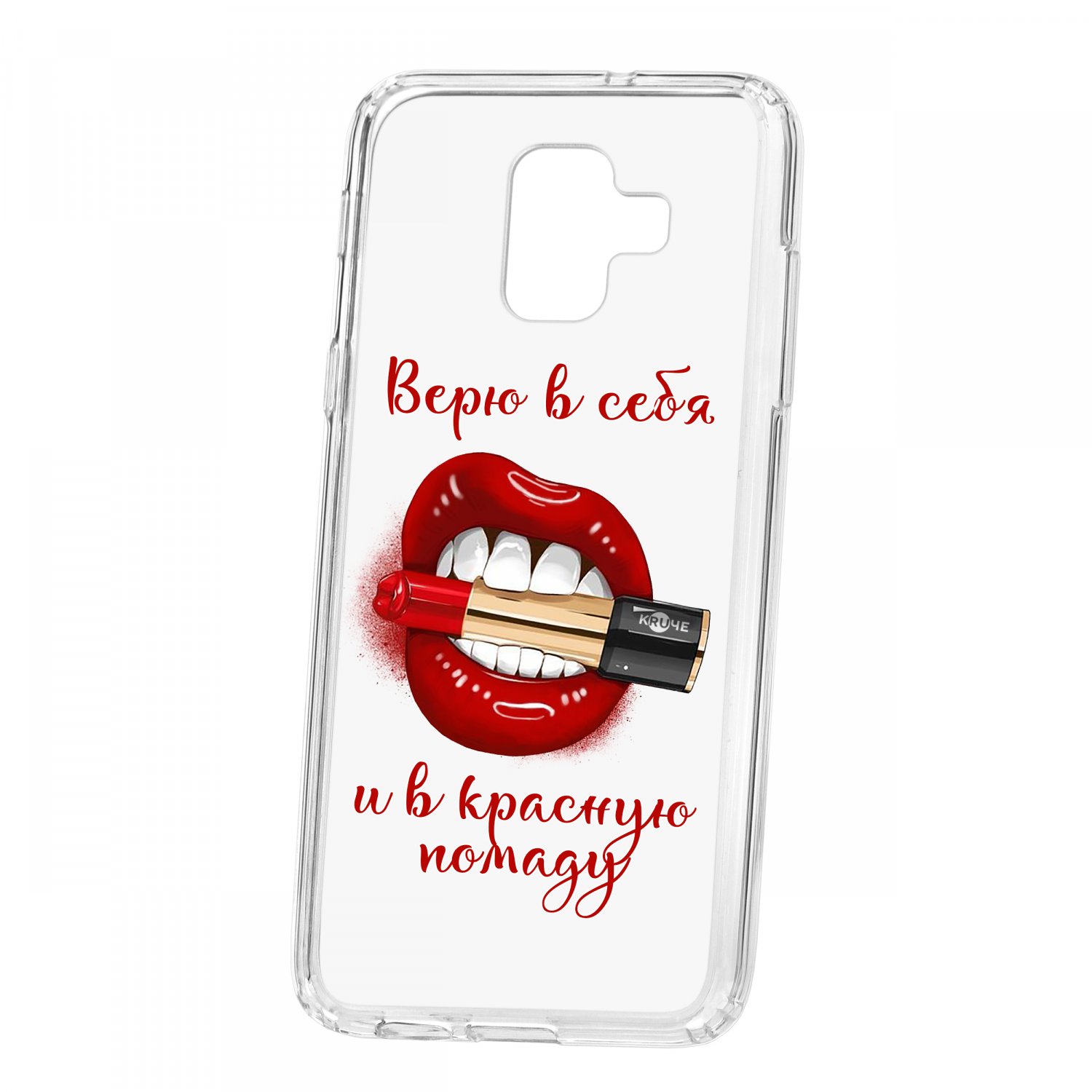 фото Чехол для samsung galaxy a6 кruче print red lipstick