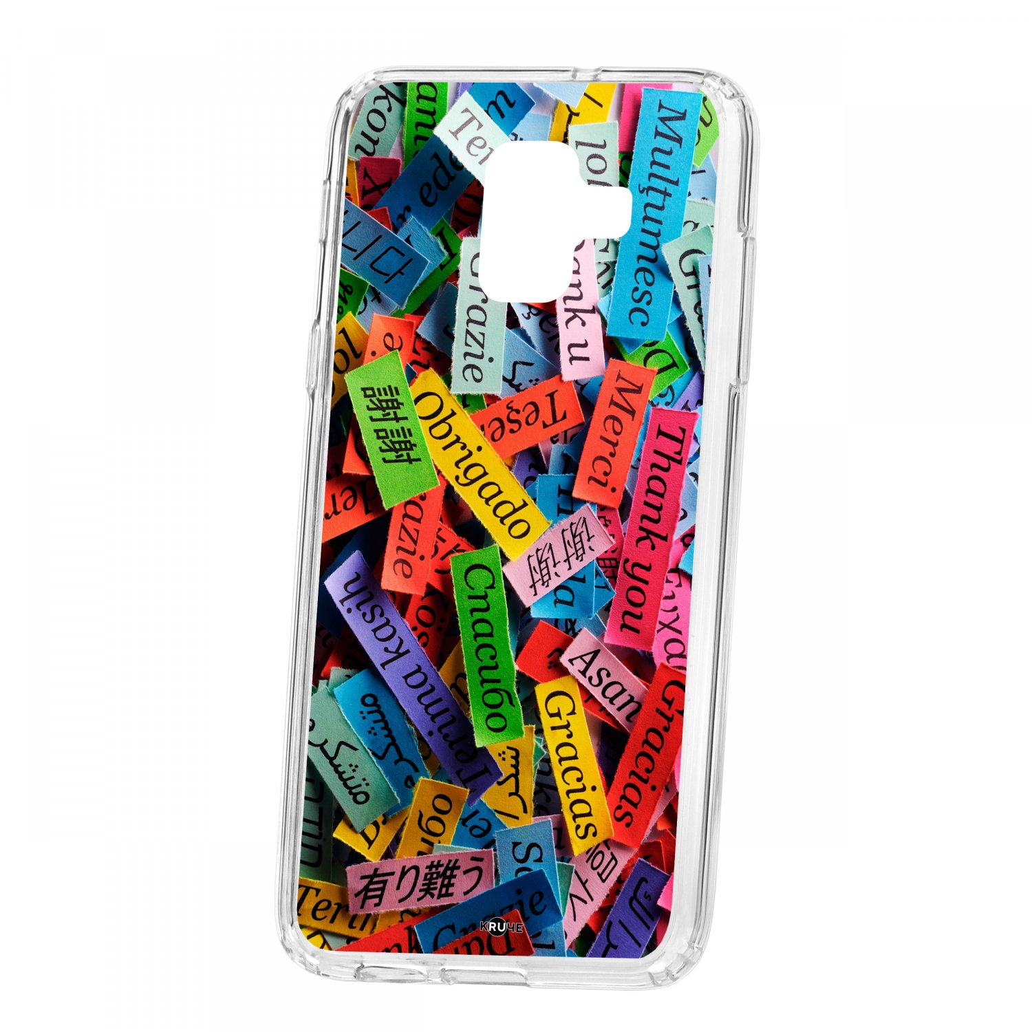 фото Чехол kruche samsung galaxy a6 (2018) a600f print thank you кruче