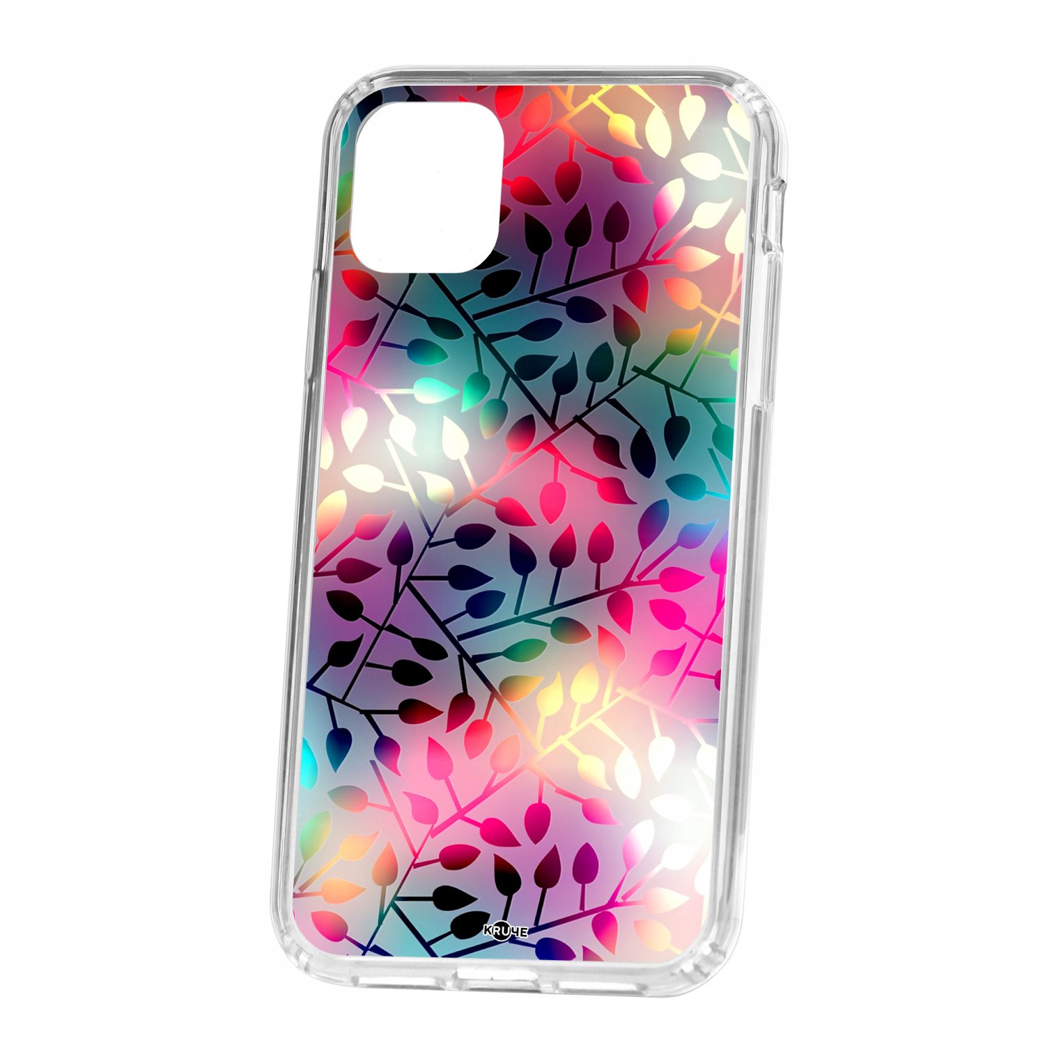 фото Чехол kruche apple iphone 11 print цветные листья кruче
