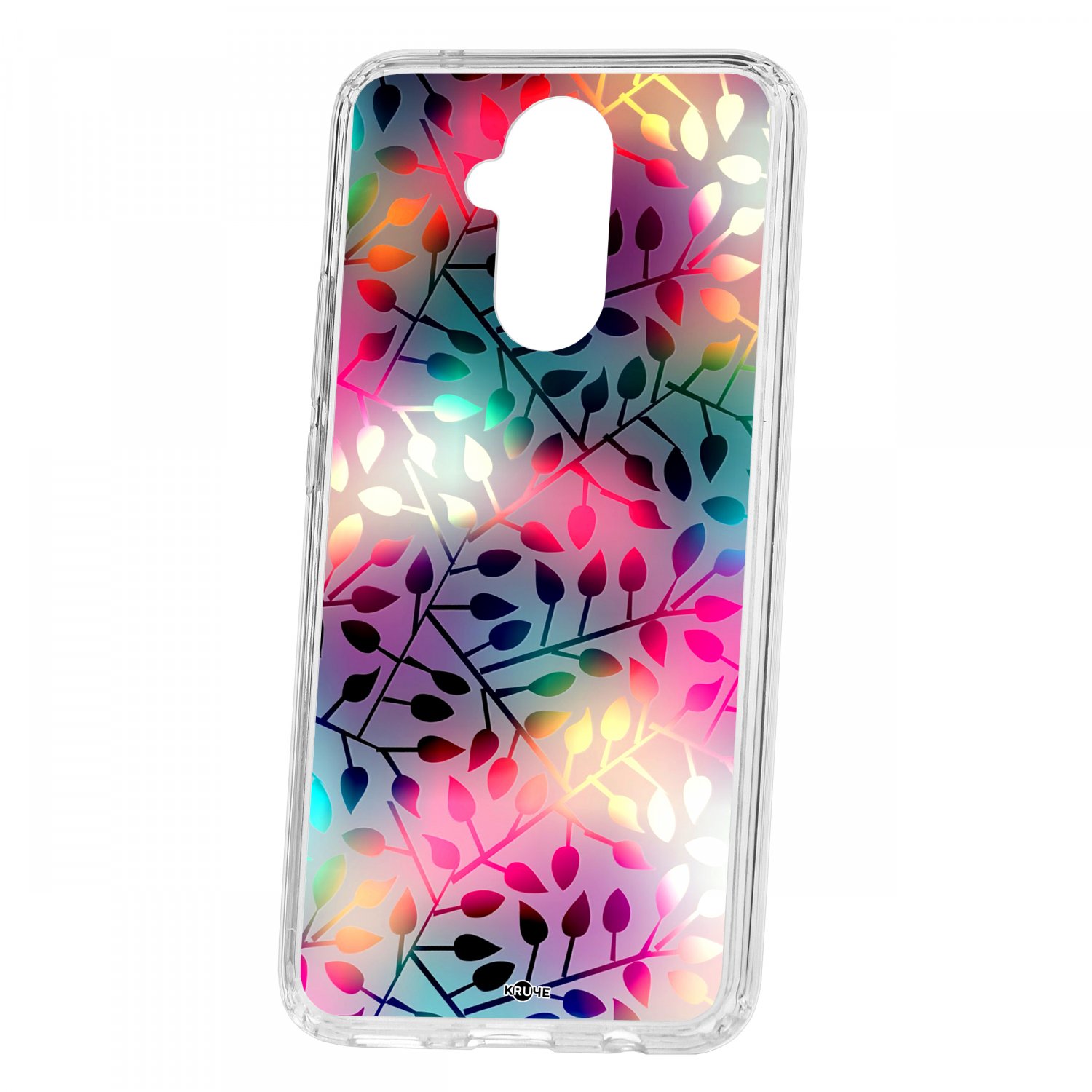 фото Чехол kruche huawei mate 20 lite print цветные листья кruче