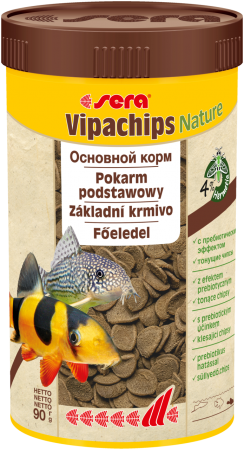 Корм для сомов и донных рыб Sera Vipachips, чипсы, 250 мл