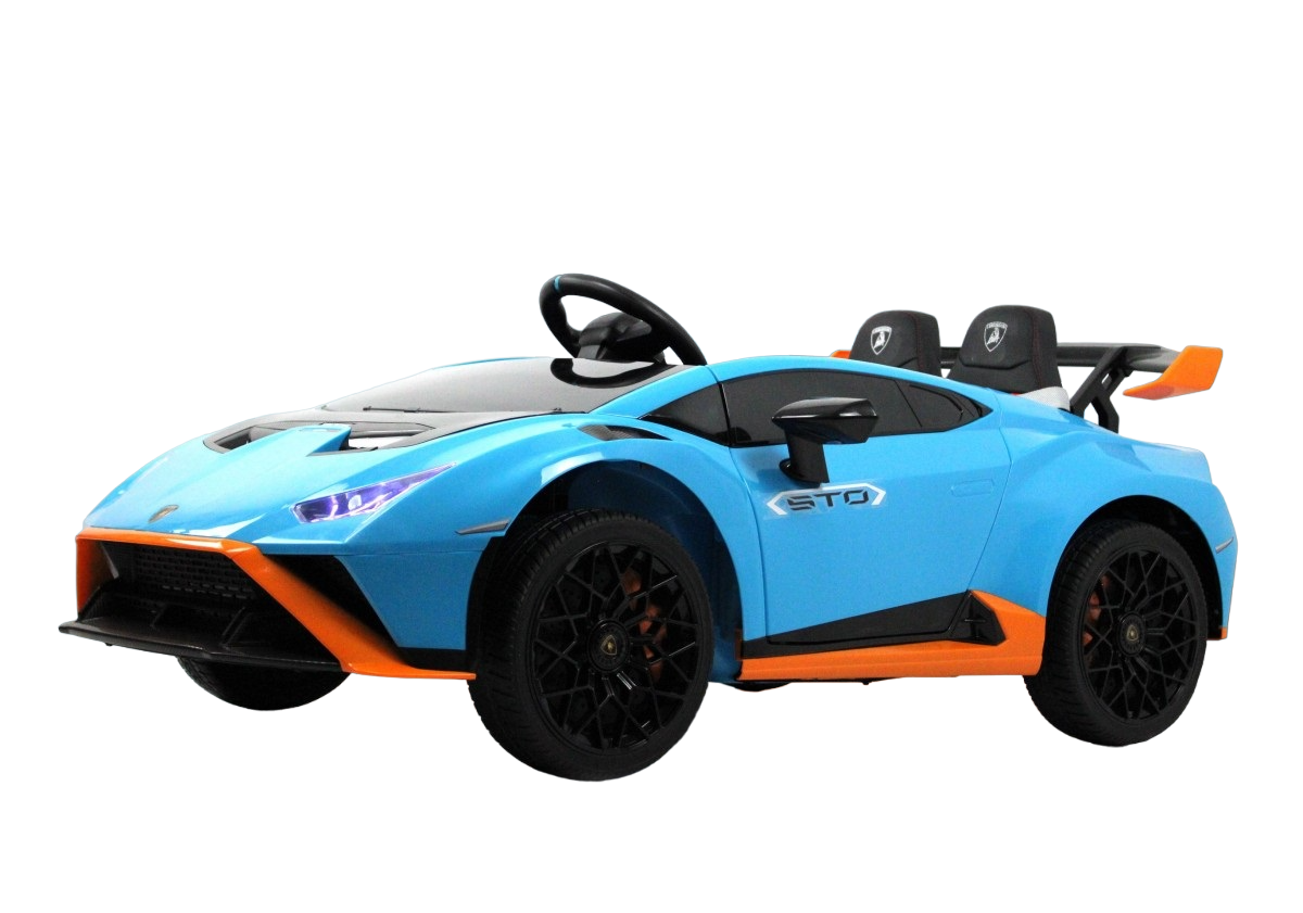 RiverToys Детский электромобиль Lamborghini Huracan STO (E888EE) синий