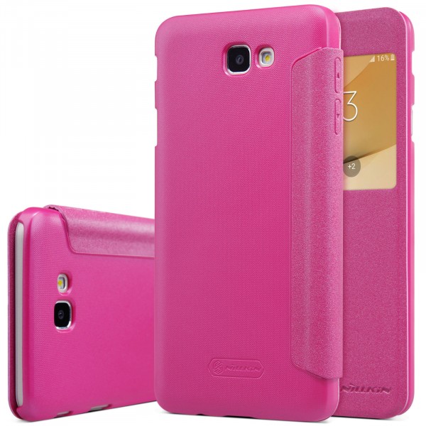 фото Чехол nillkin sparkle series для samsung g610f galaxy j7 prime (2016) pink