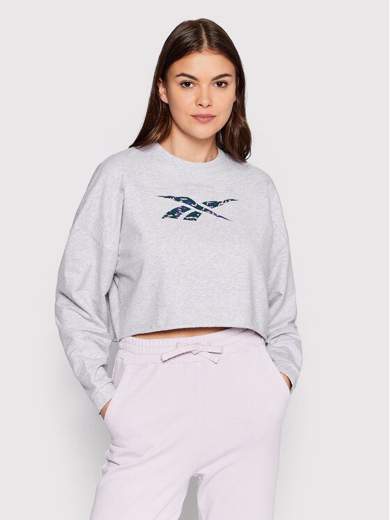 

Свитшот женский Reebok 0000209984286 серый L, 0000209984286