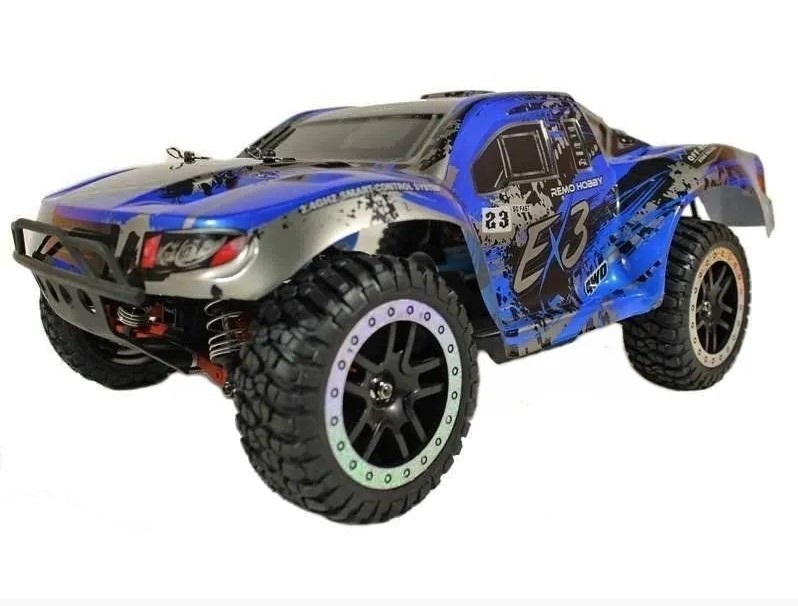 Радиоуправляемый шорт-корс Remo Hobby EX3 UPGRADE (синий) 4WD 2.4G 1/10 RTR