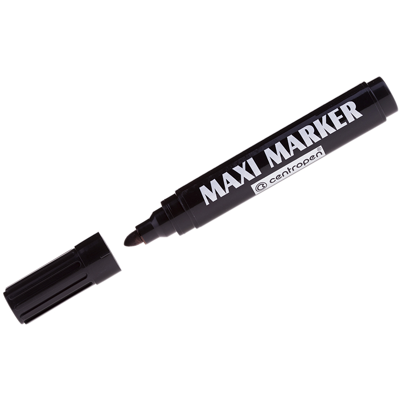 фото Маркер перманентный maxi, 2-4 мм, черный, ширина линии 2-4 мм черный centropen