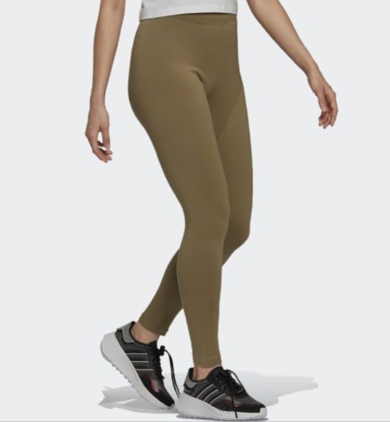 Тайтсы Adidas для женщин, H06623, спортивные, orbgrn, размер 32