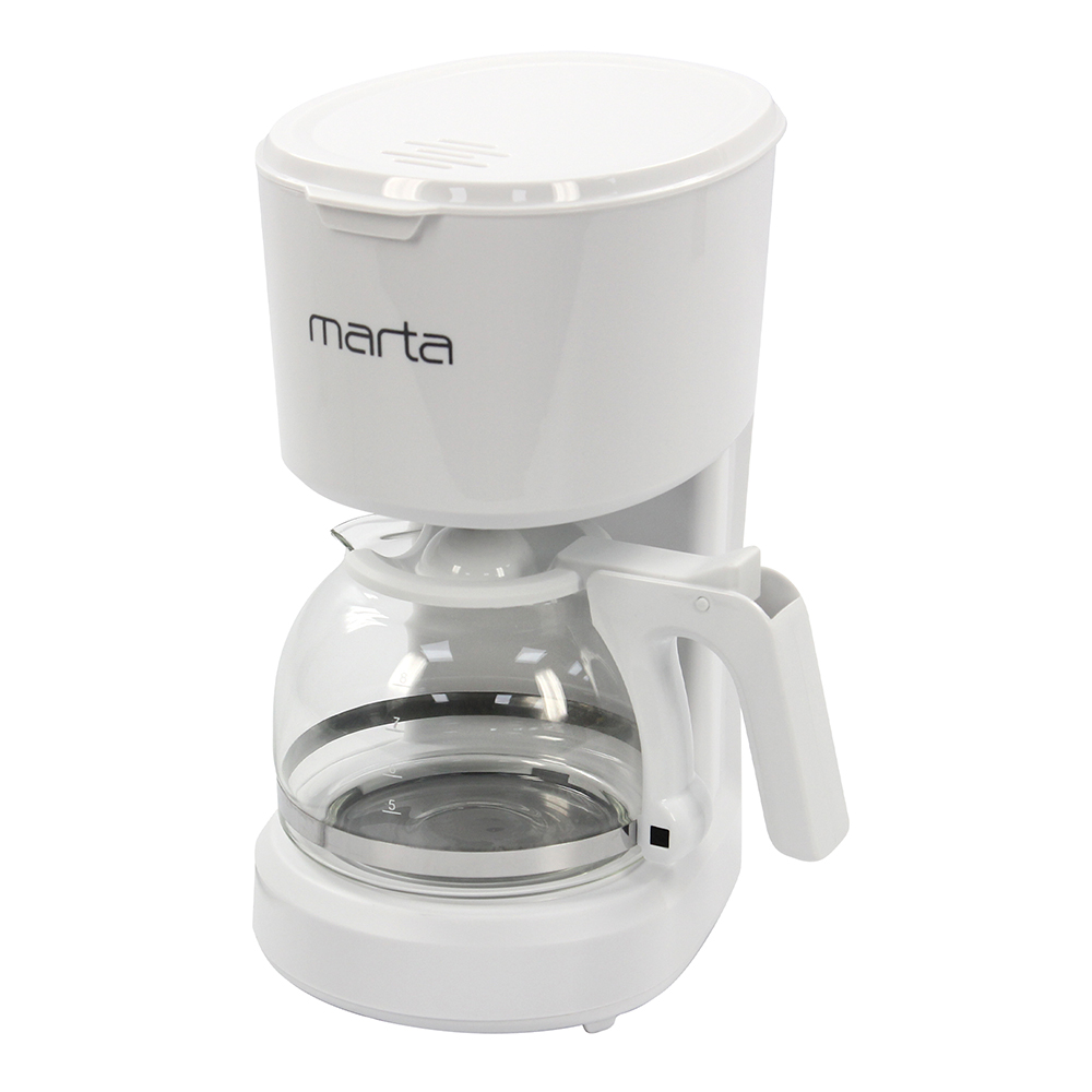 

Кофеварка капельного типа Marta MT-2116 White, Белый, MT-2116