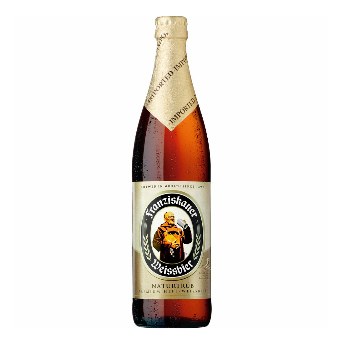 

Пиво Franziskaner Hefe-Weissbier эль светлое 5% 0,5 л