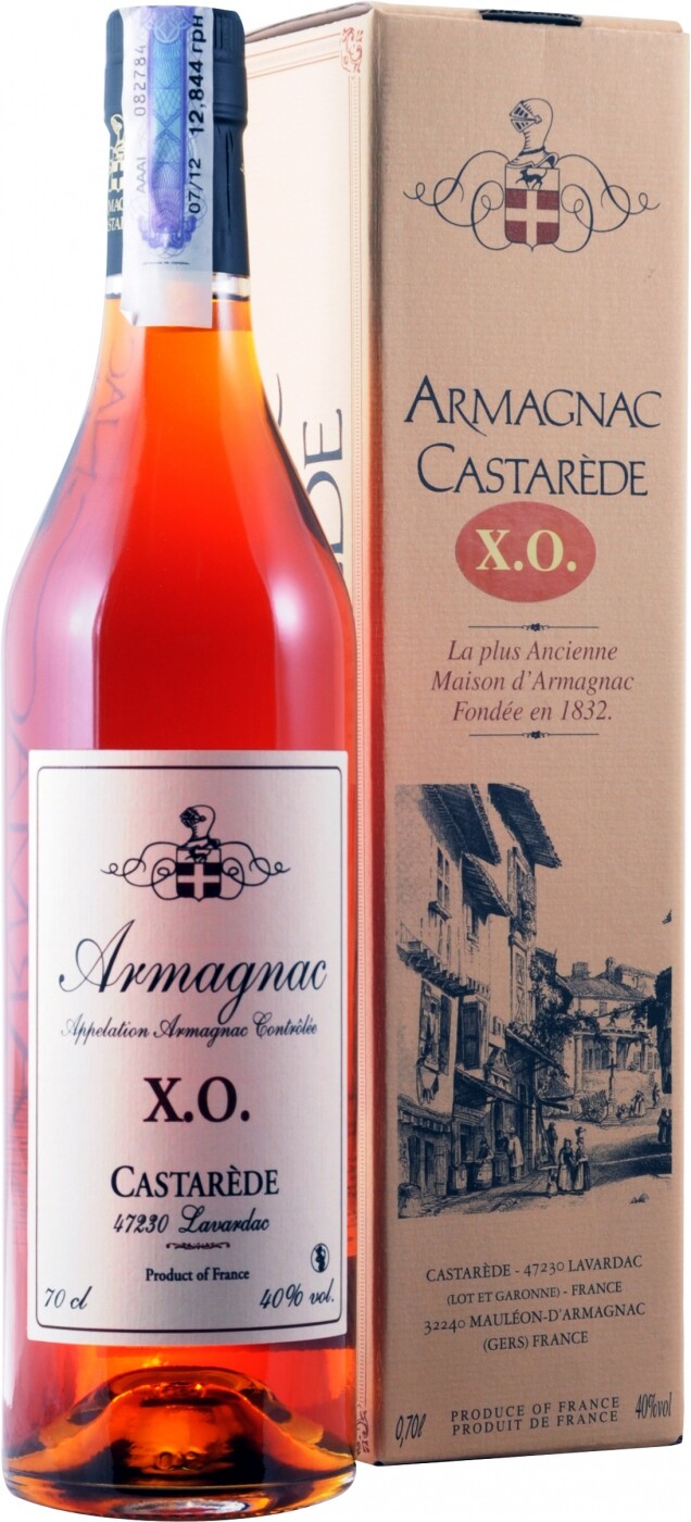 

Арманьяк Armagnac Castarede XO 40% 0,7 л