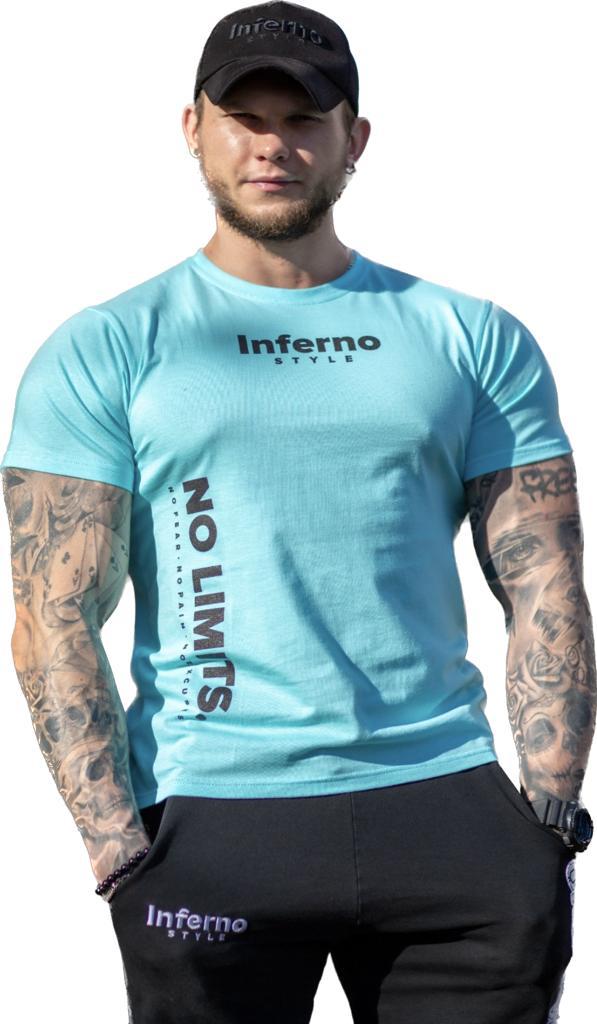 

Футболка мужская INFERNO style Ф-001-033-09 бирюзовая 3XL, Бирюзовый, Ф-001-033-09