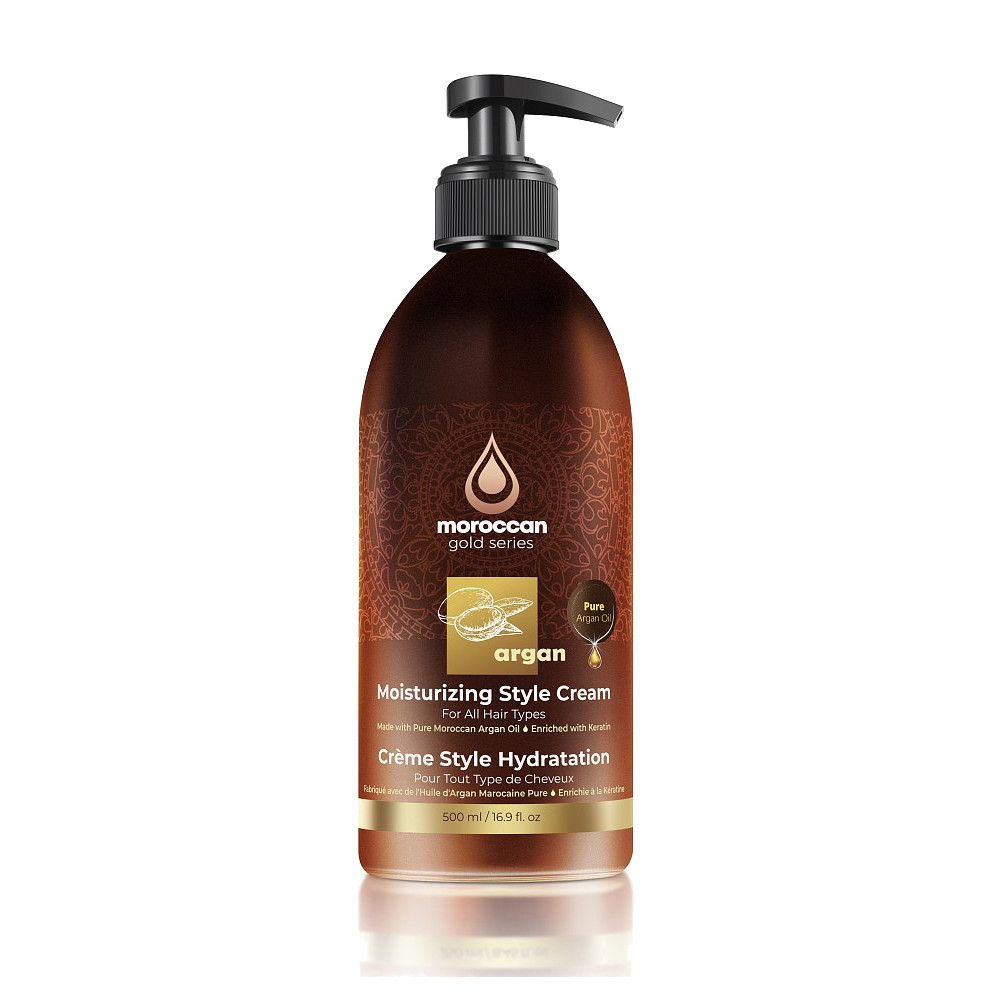 

Разглаживающий крем для укладки волос Argan Cream Moroccan Gold Series 500 мл