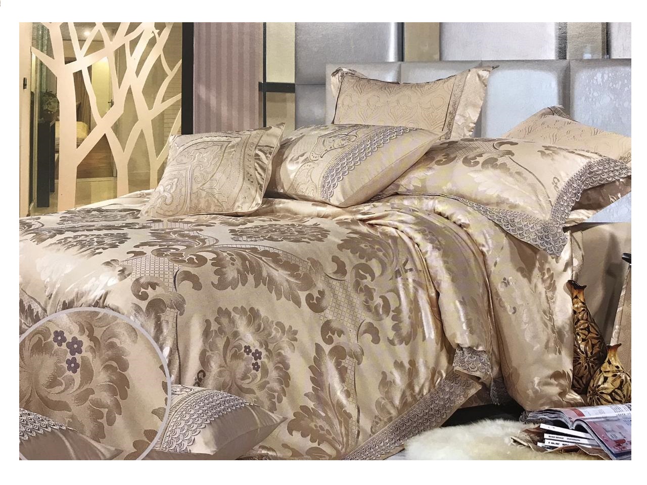 

Diva Afrodita Постельное белье Diva Afrodita exclusive жаккард сем, АртJB-013-Harmony.Сати