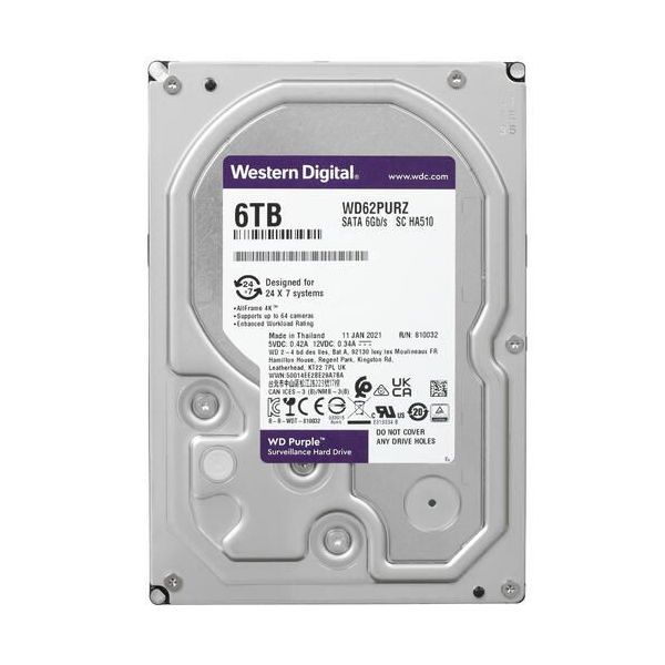 

SSD накопитель WD Purple (WD62PURX), Purple