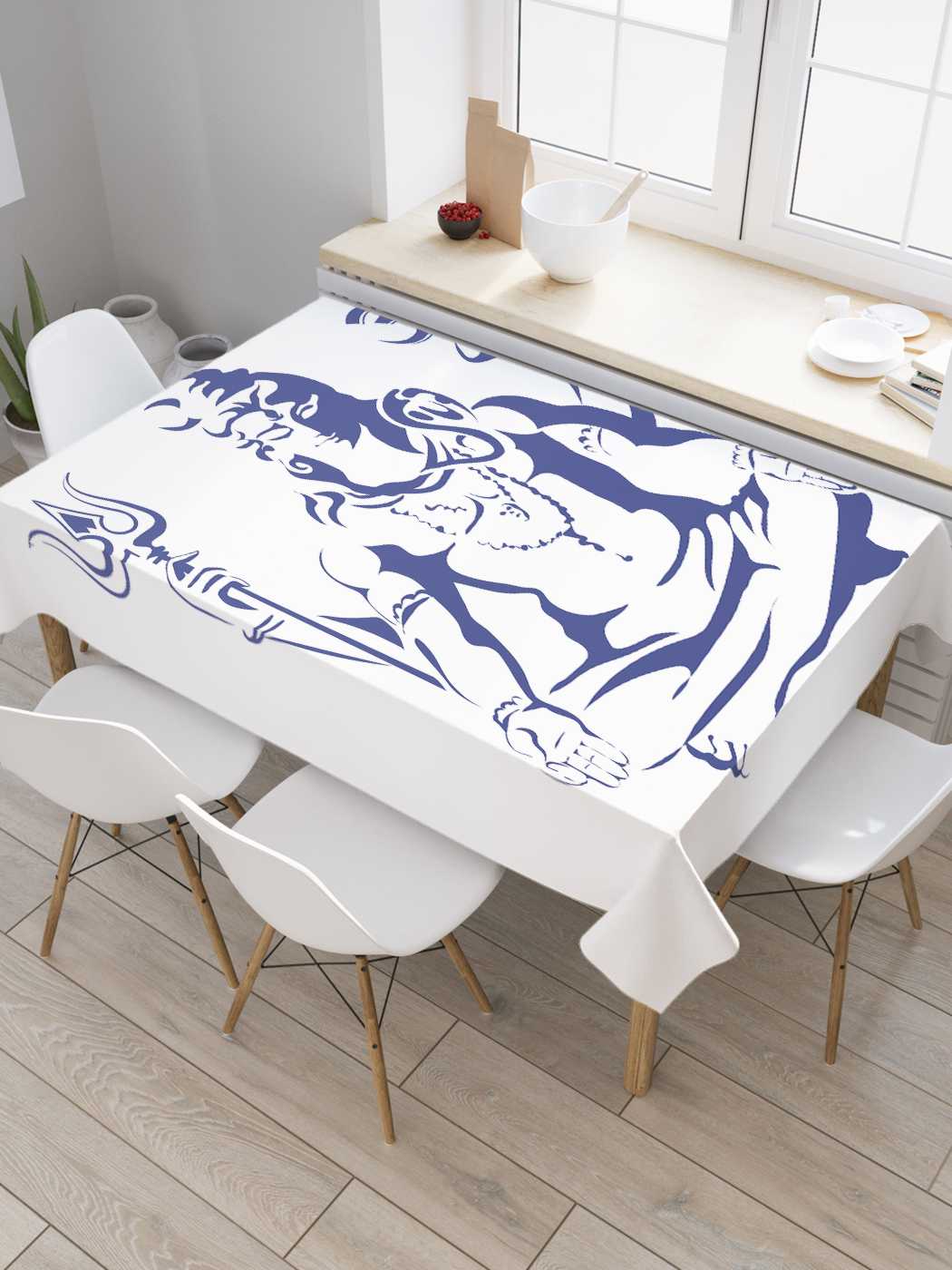 

Скатерть прямоугольная JoyArty "Духовный наставник" из оксфорда, 120x145 см, Белый, Духовный наставник