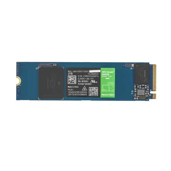 

SSD накопитель WD Green SN350 M.2 2280 2 ТБ (WDS200T3G0C), Green SN350