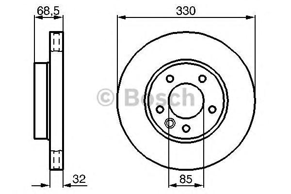 

0 986 479 248 диск тормозной передний левый Porsche Cayenne 3.2-5.0TDi 02>