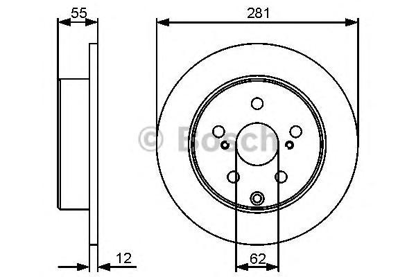 

0 986 479 419 диск тормозной задний Toyota RAV4 2.0VVT-i/2.2 D-4D/D-CAT 03.06>