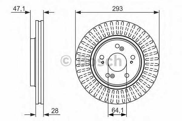 

0 986 479 456 диск тормозной передний Honda Cr-V 2.0/2.2CTDi/DTEC/2.4VTEC 07>