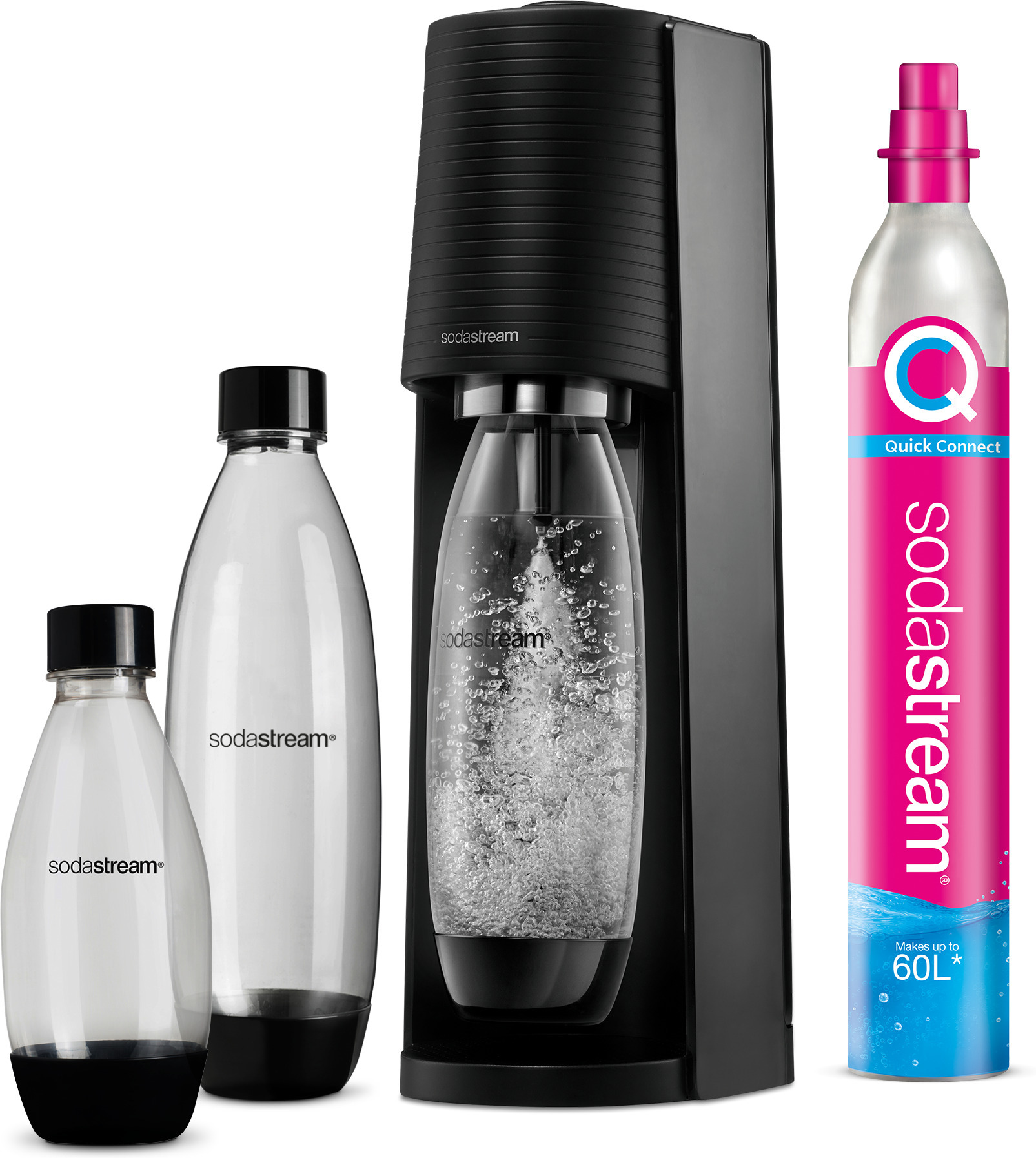 Сифон для воды Sodastream Terra Megapack черный