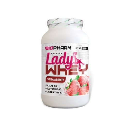 Протеин biopharm Lady Whey Premium 908 гр Strawberry
