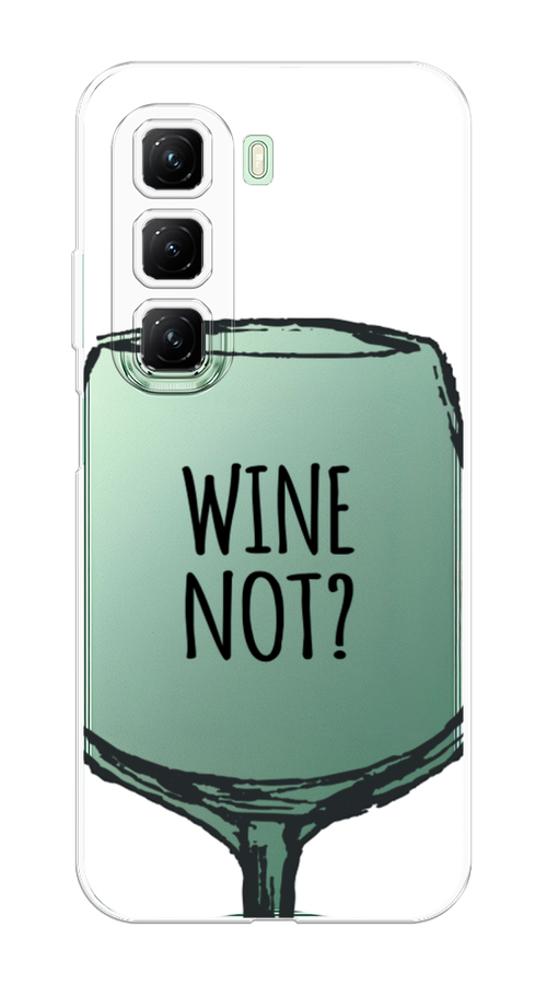 

Чехол на Infinix Hot 50 4G "Wine not white", Белый, 3106550-1