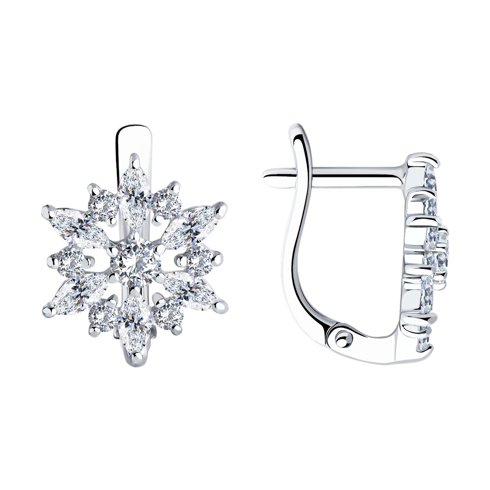 

Серьги из серебра SOKOLOV 94026098, фианит, 94026098