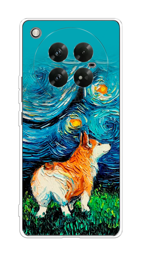

Чехол на Infinix Zero 40 5G "Корги звёздная ночь", Коричневый;белый;зеленый, 3106650-1