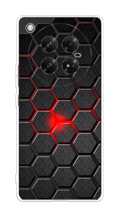 

Чехол на Infinix Zero 40 5G "Соты красные", Красный;черный;серый, 3106650-1