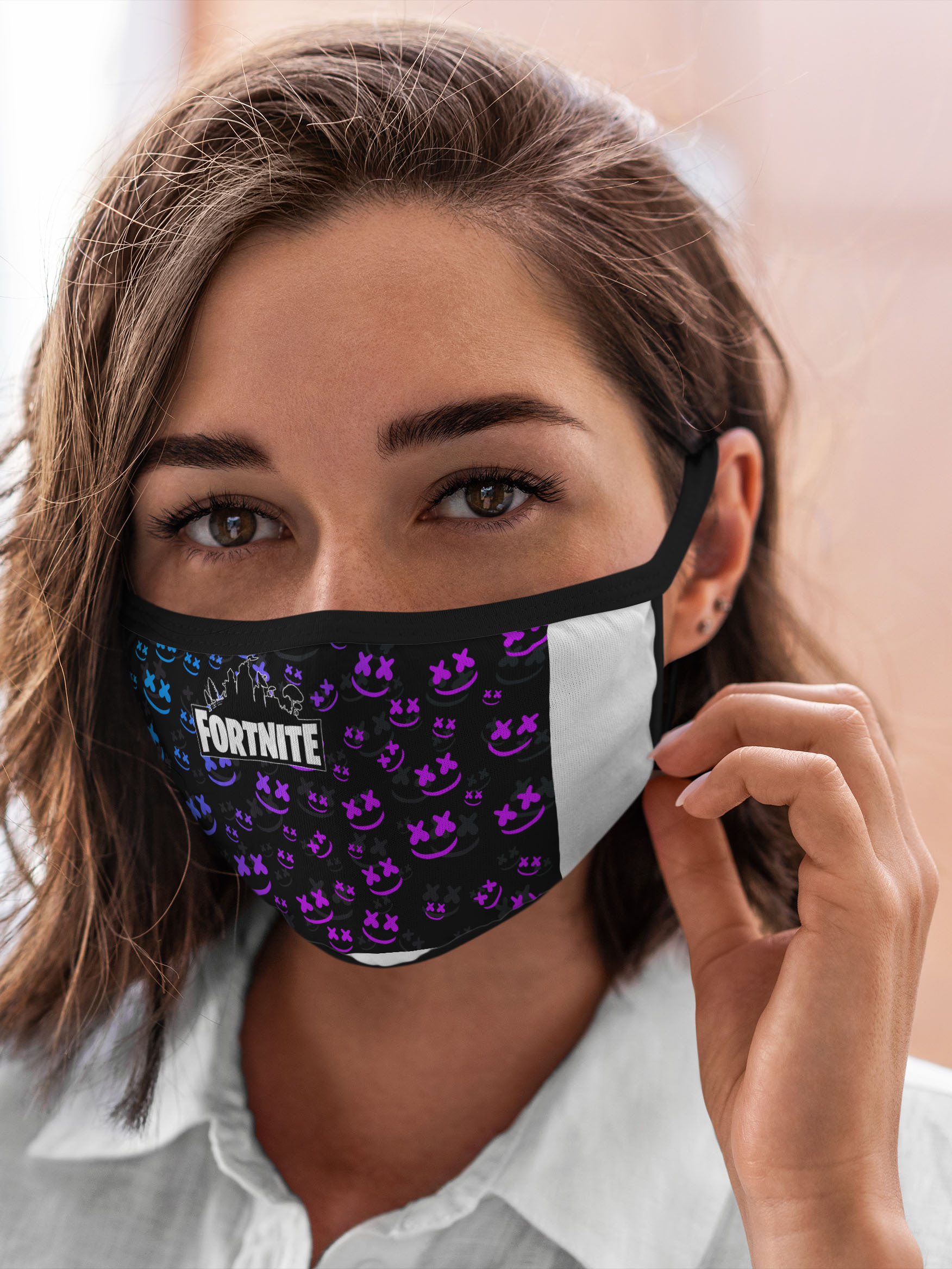 

Многоразовая маска унисекс Burnettie Fortnite Marshmello, Разноцветный, Fortnite Marshmello