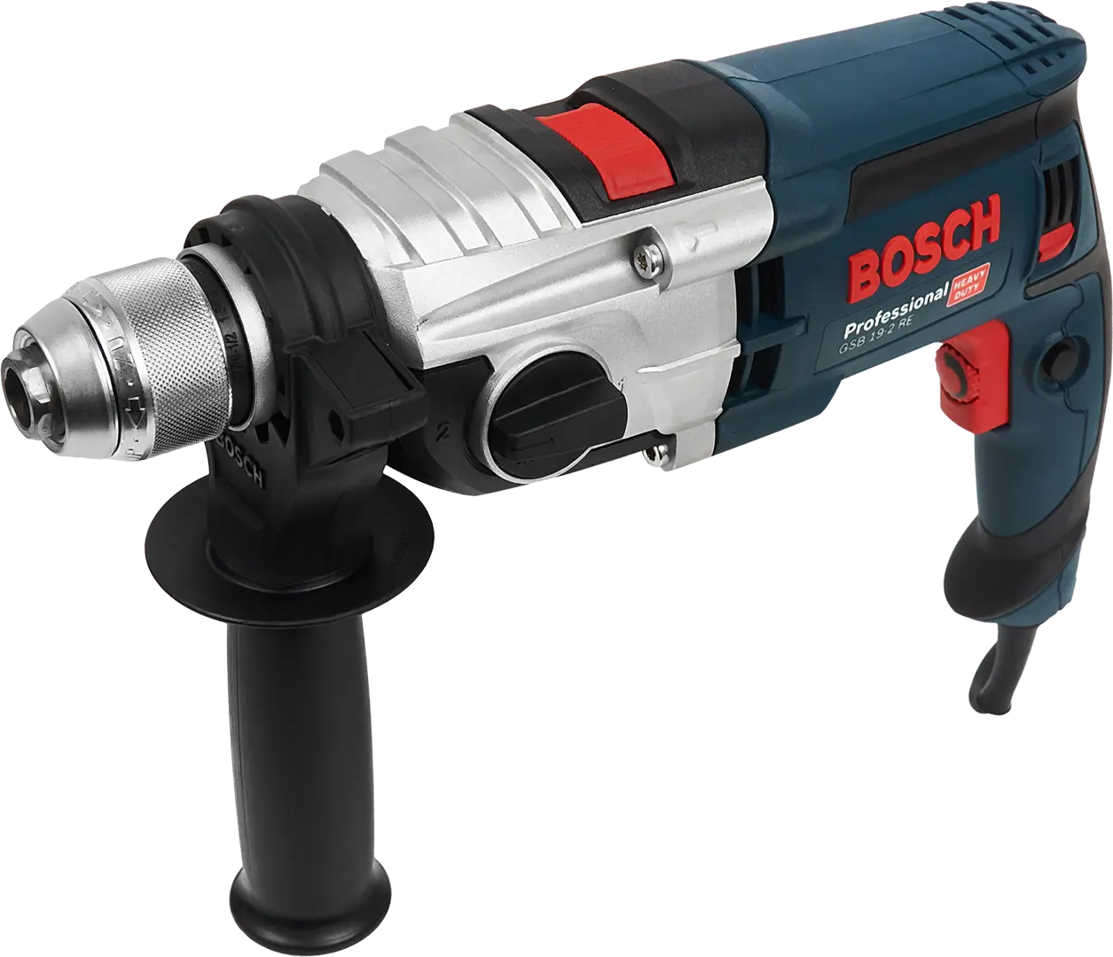 Дрель сетевая ударная Bosch Professional GSB 19-2 RE 060117B500 850 Вт 44415₽