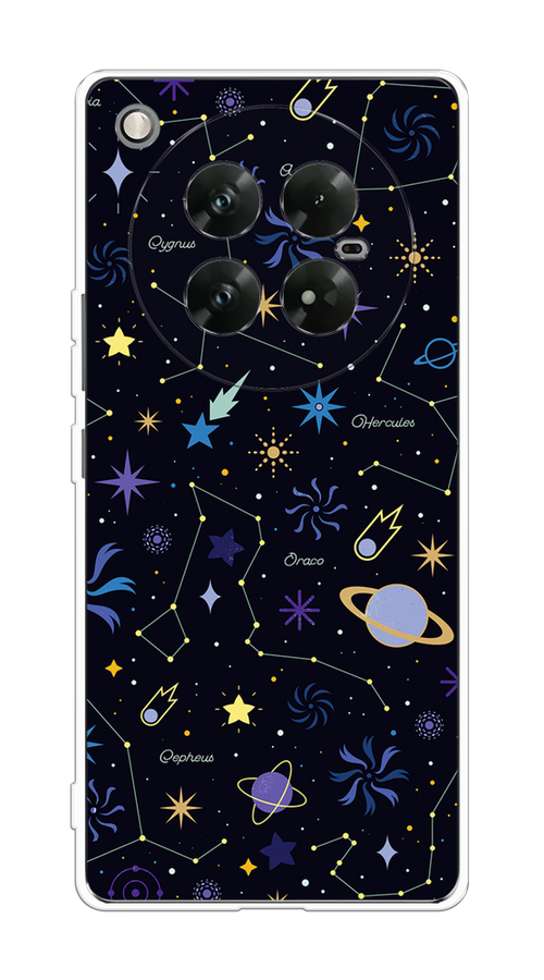 

Чехол на Infinix Zero 40 5G "Цветной космос", Желтый, 3106650-1