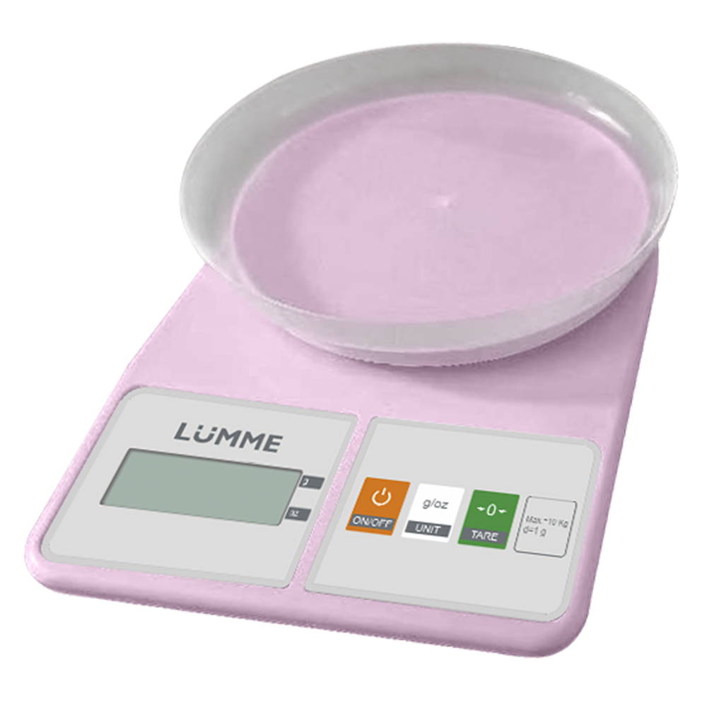 

Весы кухонные LUMME LU-SC1361 розовый, LU-SC1361