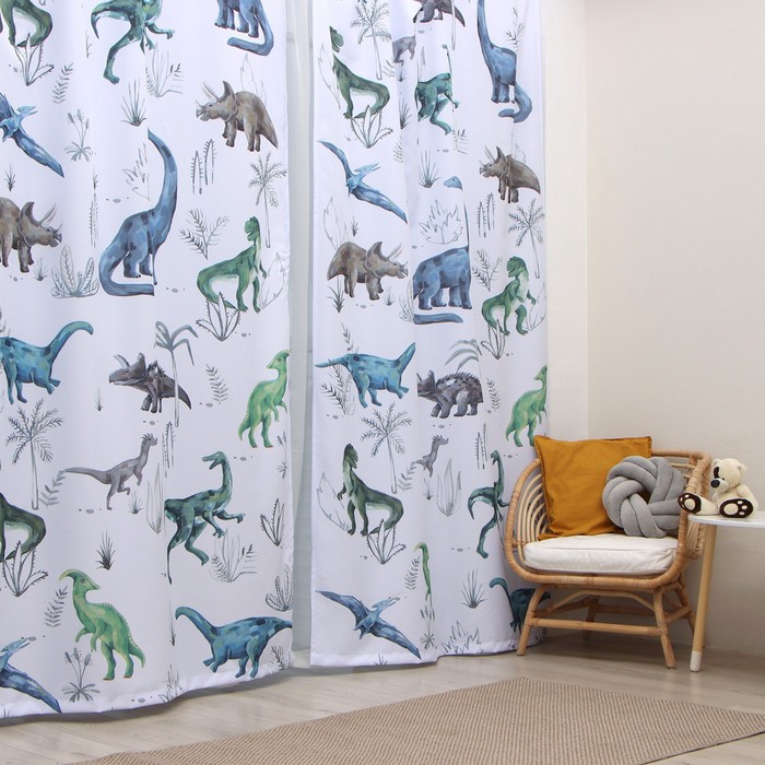 

Комплект штор Этель Real dino, 145х260 см-2 шт
