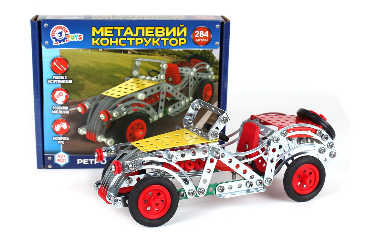 

Конструктор металлический Технок 4821 Ретро автомобиль, 4821