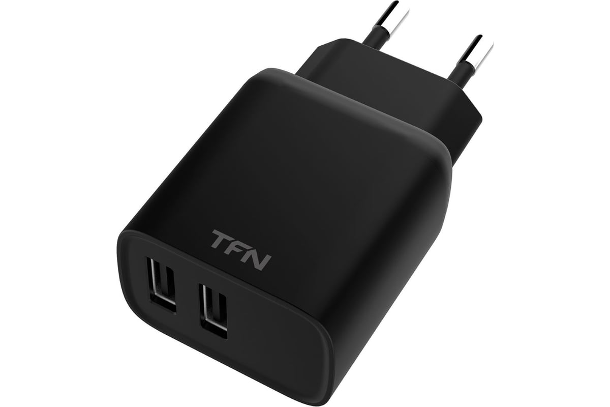 

Сетевое зарядное устройство TFN Rapid+, 2.4 А, черный, Rapid+