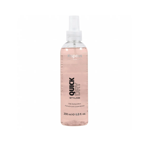 фото Kapous professional лосьон для сушки волос quick dry серии ''styling'' , 200 мл