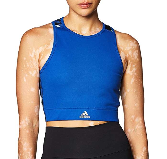 Топ женский Adidas U4U Bra Top GG3431 синий S 1289₽