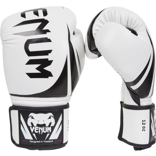 фото Боксерские перчатки venum challenger 2.0 белые/черные 10 унций