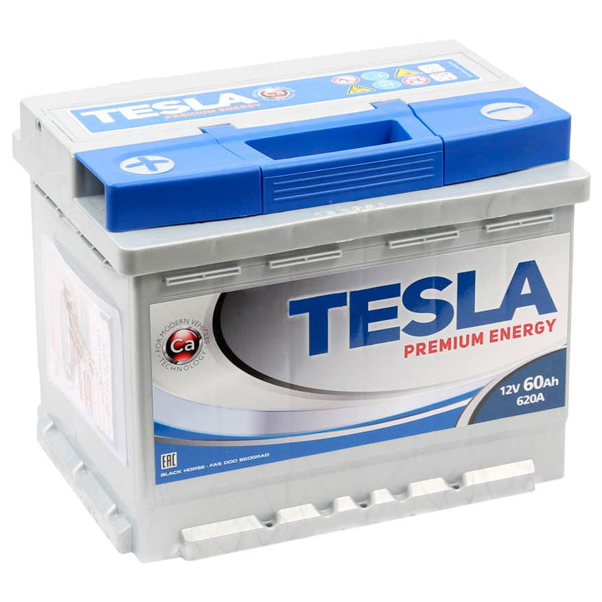 

Аккумулятор TESLA PREMIUM ENERGY 60L 620A 242x175x190