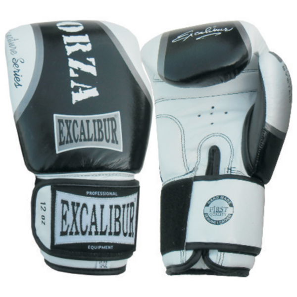 фото Боксерские перчатки excalibur 550-07 синие/белые, 16 унций