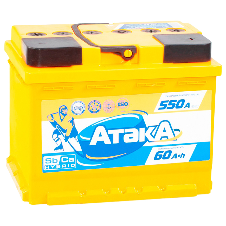 

Аккумулятор Атака 60R 500A 242x175x190