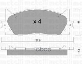 

Тормозные колодки METELLI 2208820