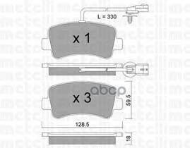 Тормозные колодки METELLI 2208990