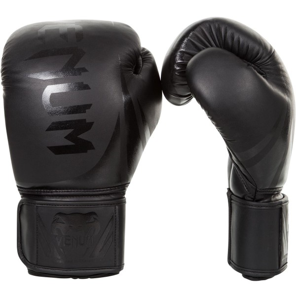 Боксерские перчатки Venum Challenger 2.0 черные, 12 унций