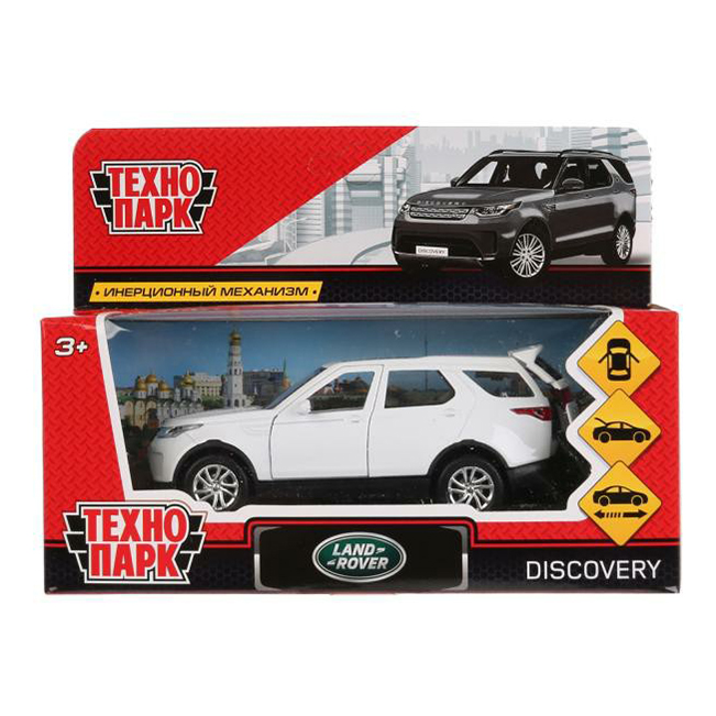 

Машина Технопарк Land Rover Discovery металлическая 12 см, Белый