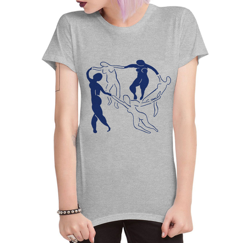 

Футболка женская Dream Shirts Анри Матисс 88964211 серая S, Анри Матисс 88964211